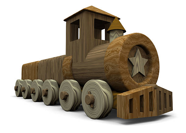 istock little wood train toy  - 3D 179079712