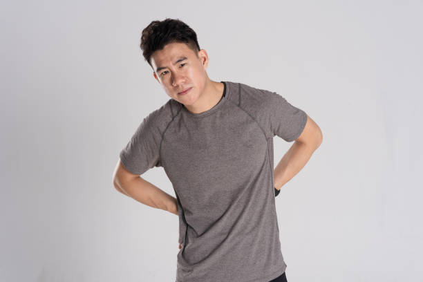 istock Image of Asian man exercising on white background 1790803265