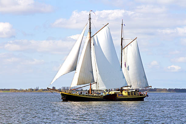 istock Traditional sailing ship on the IJsselmeer in Netherlands 179080475