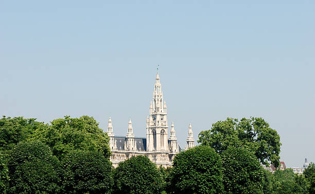 istock Vienna City Hall beyond the trees in Heldenplatz, Austria 179080855