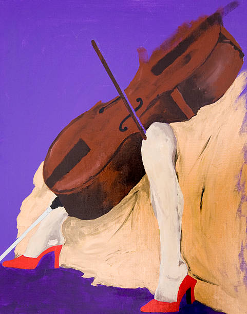 the cellist - lyman stock illustrations