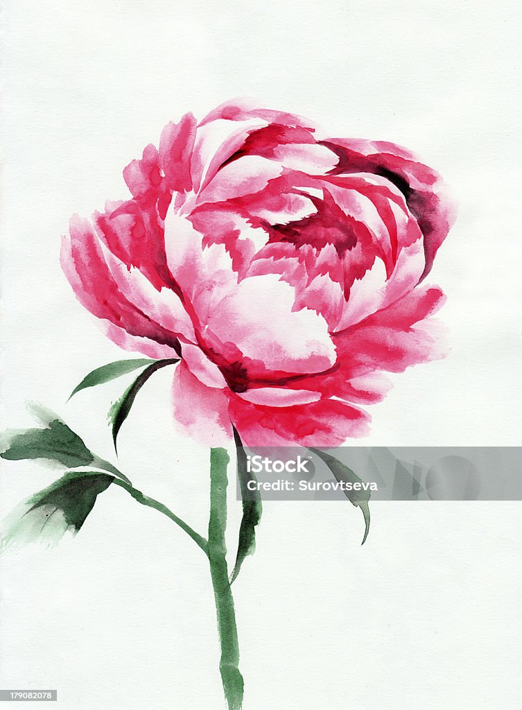 Big Peonia - Illustrazione stock royalty-free di Arte