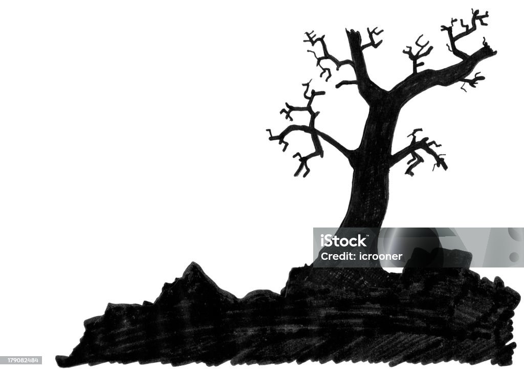 Old_cranked_tree - Foto de stock de Anticuado libre de derechos