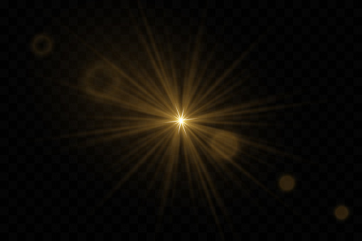 Light Rays Flare Solar Lens Flares With Realistic Light Light Ray Flash Effect Stock ...