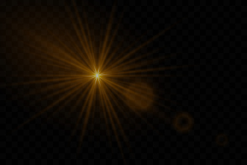 Light Rays Flare Solar Lens Flares With Realistic Light Light Ray Flash Effect Stock ...