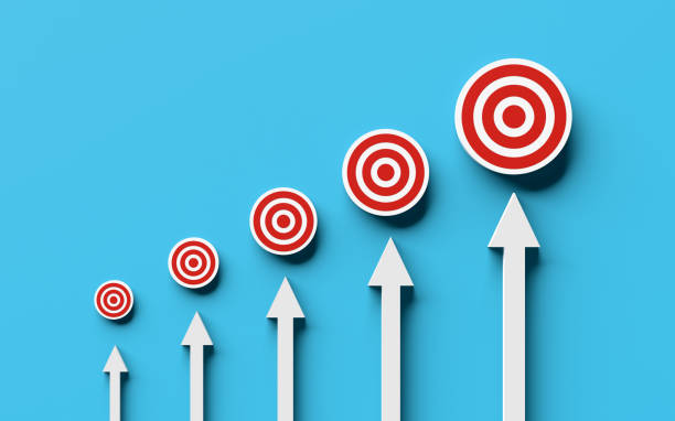istock Target goal development, business growth, success and achievement concept. 1790833623