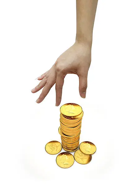 Photo of Hand with coin and money