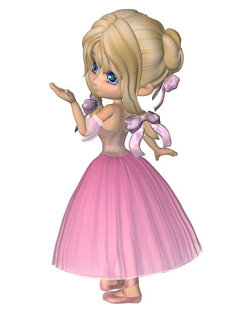 istock Toon Ballerina in Pink Romantic Style Tutu 179083591