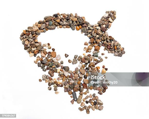 Gravel Ichthus Stock Photo - Download Image Now - Baptist, Bible, Catholicism