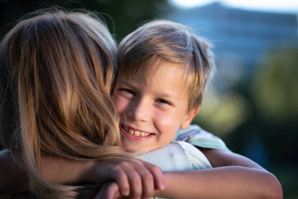 istock A boy hugs his mother 1790842899