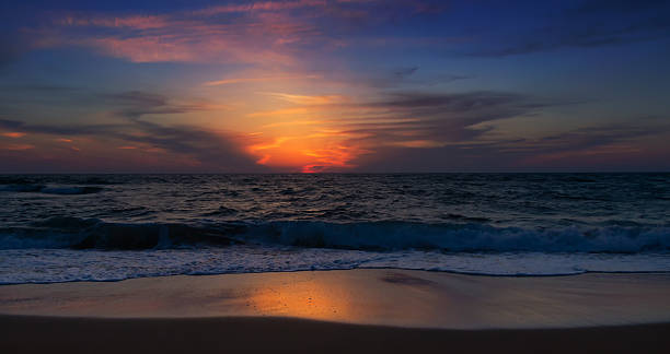istock Orange red purple amazing sunset 179084412