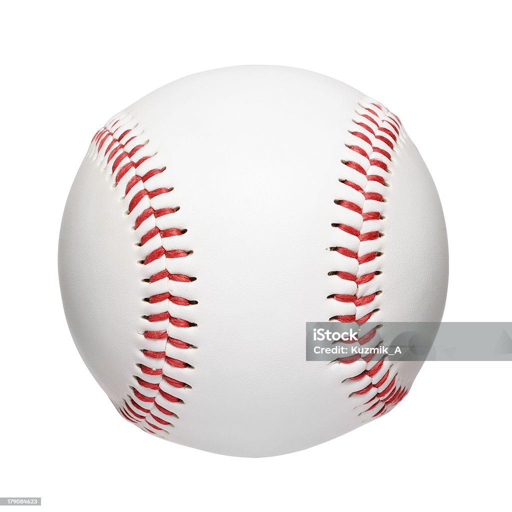 Baseball ball Baseball ball isolated on white background Baseball - Ball Stock Photo