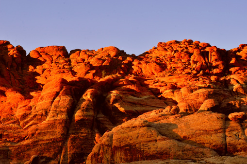 Highway through the Valley of Fire State Park near Moapa Nevada