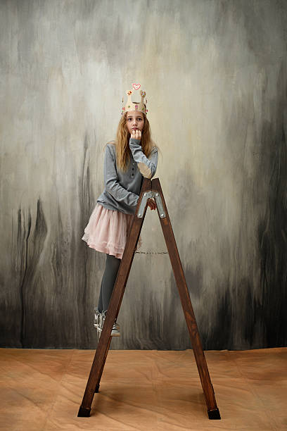 istock Little princess on ladder 179085051