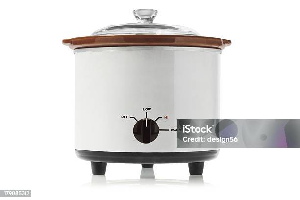 Electric Slow Cooker Stock Photo - Download Image Now - Crock Pot, Rice Cooker, White Background