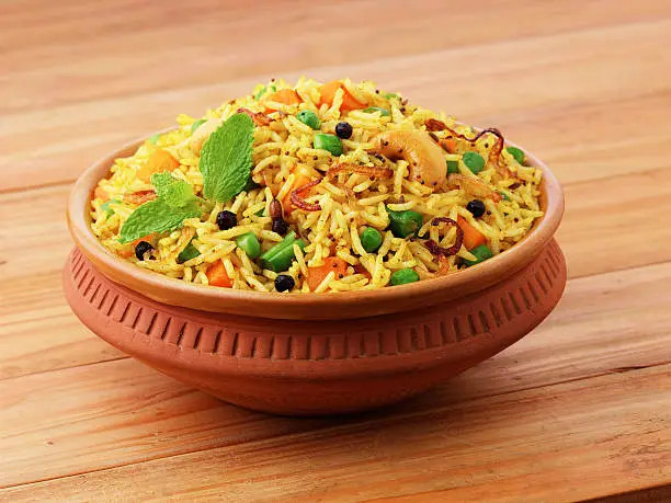Shai Pilau or Vegetable Pilau or Indian Biryani