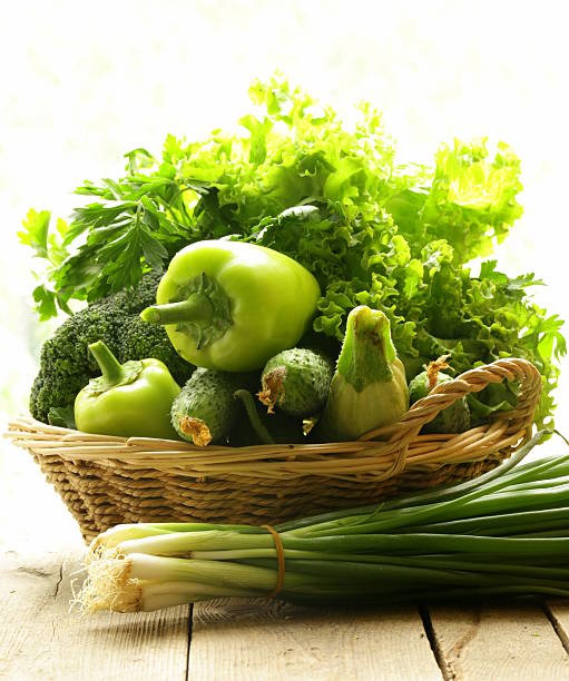 istock various green vegetables (peppers, broccoli, cucumbers, onions, lettuce) 179086960