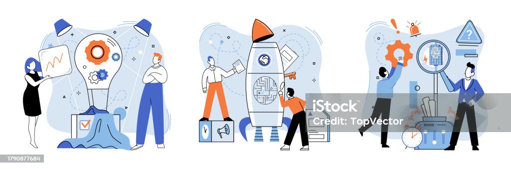 Team Iniative Problem Solving Team Solving Problems Teamwork Business Concept Creative Idea Problem ...