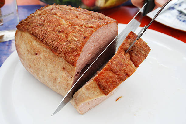 Loaf sliced stock photo