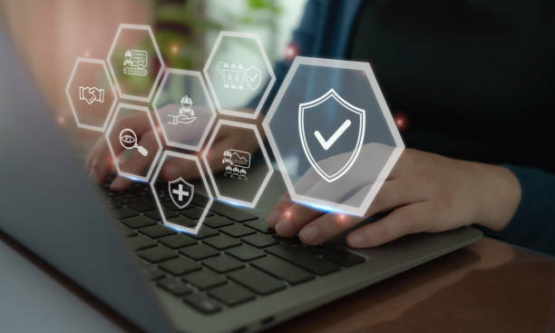 istock Workplace safety technology for zero accidents concept. Workplace safety technology in production process with safety culture and training, safety technology, protections, health care, regulations. 1790891263