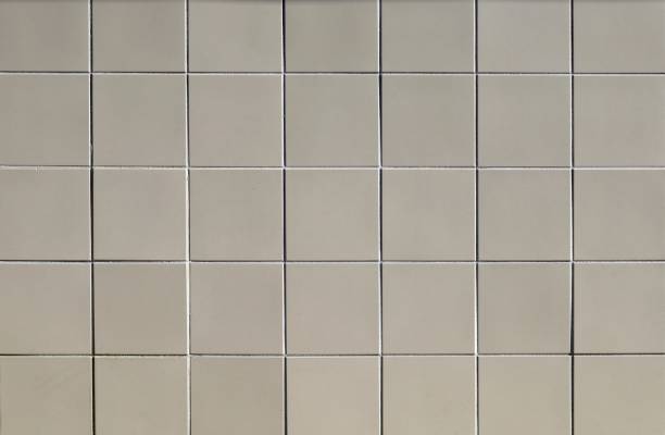 istock Classic light gray ceramic tiles. Square shaped, for interior or exterior wall. 1790894069