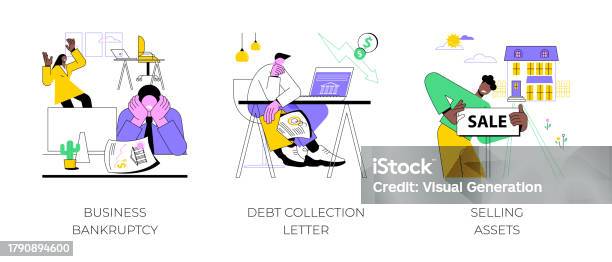 Liquidating Cartoon Business Liquidation Isolated Cartoon Vector Illustrations Stock ...