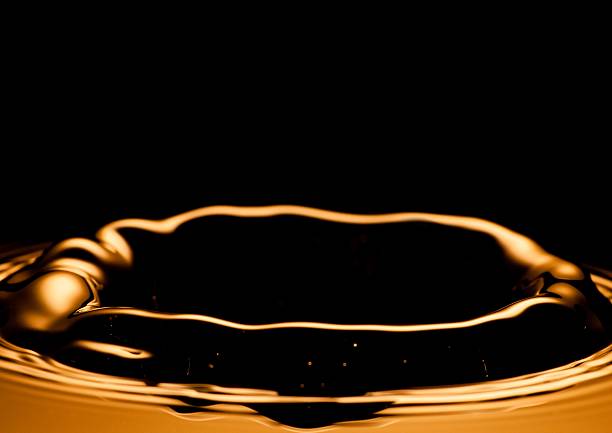 istock Water splash closeup, orange color 179090176