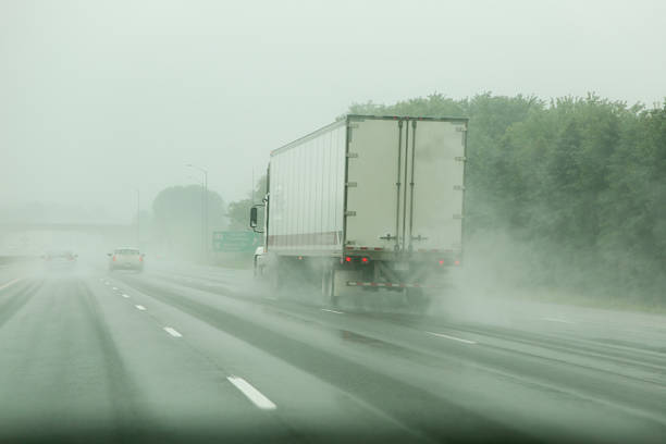 istock Truck Driving in Heavy Rain 179090499