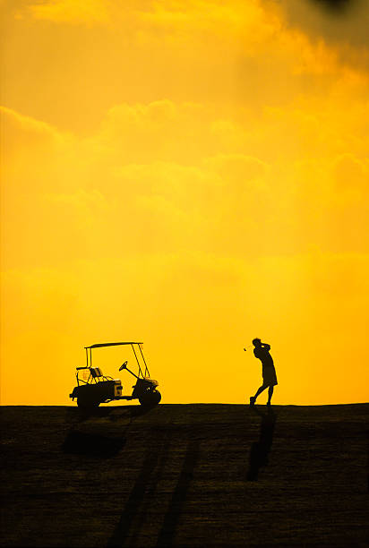 istock Silhouette of a man during his golf swing 179090809