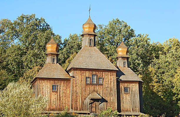 istock Antique wooden church 179092867