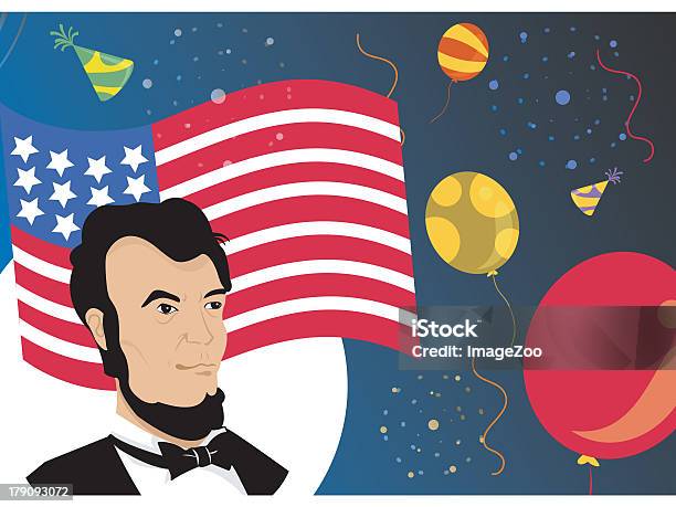 American Collage - Immagini vettoriali stock e altre immagini di Abramo Lincoln - Abramo Lincoln, 4 Luglio, Autorità