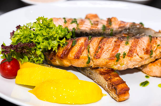 istock salmon meat cooked on the grill 179094858