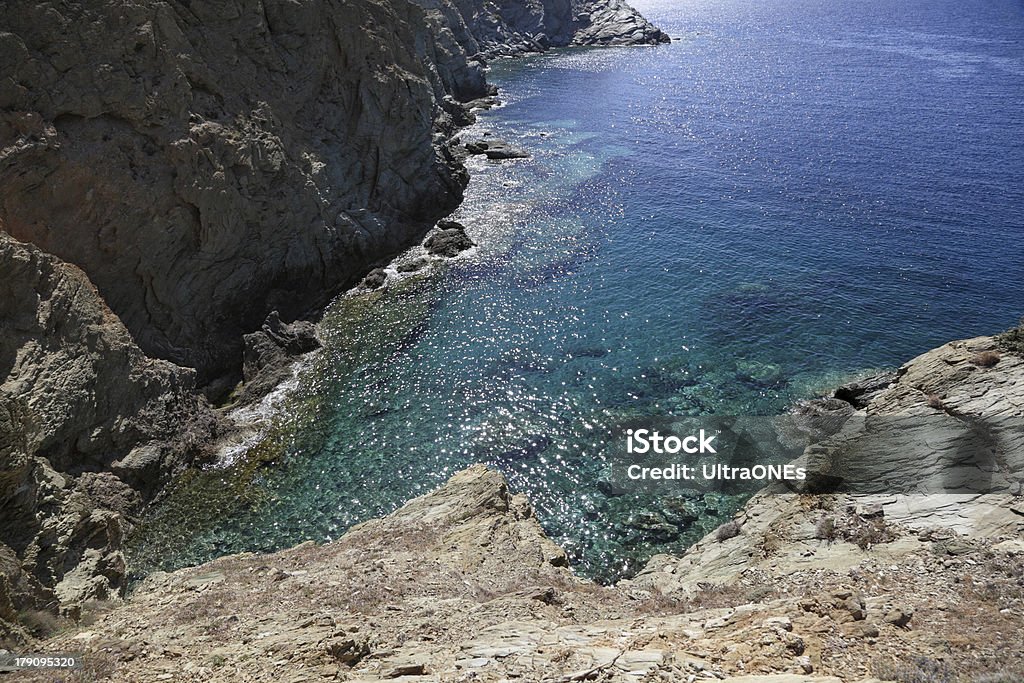 Rocky costa de Creta Island - Foto de stock de Agua libre de derechos