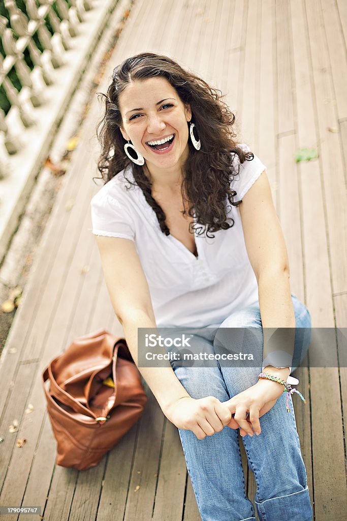 Frau Lachen - Lizenzfrei Amerikanische Kontinente und Regionen Stock-Foto