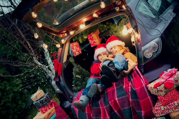istock Happy children on Christmas Eve 1790967093