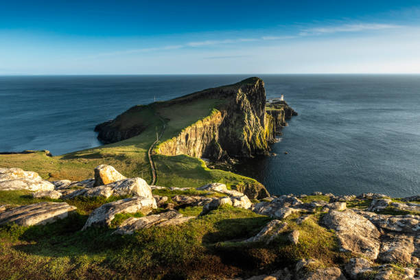 istock Neist Point lighthouse panorama view, Scotland, Isle of Skye 1790974178