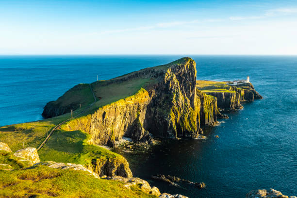 istock Neist Point lighthouse panorama view, Scotland, Isle of Skye 1790979536