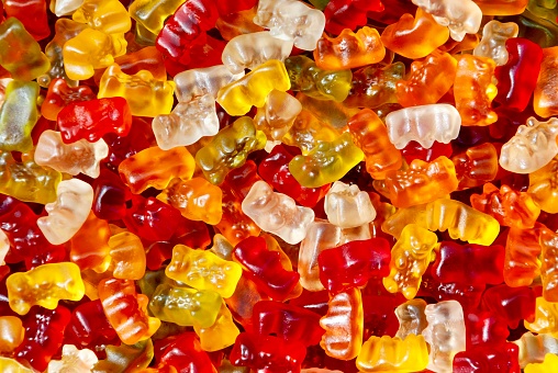 Colorful gummy bears  gummy candies