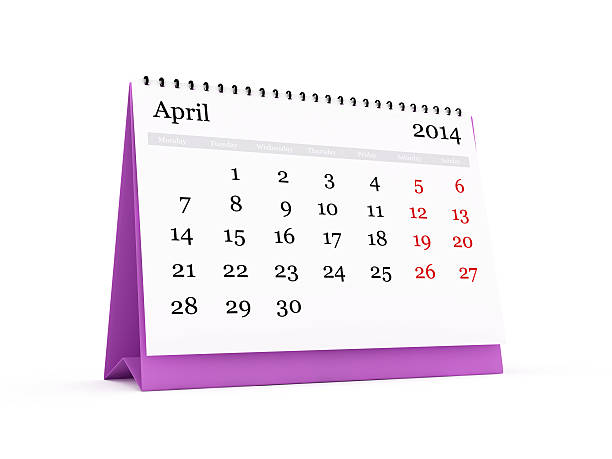 istock Desk Calendar, April 2014 179101541