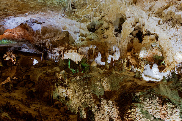 Carlsbad Caverns Limestones formations of Guadeloupe Mountains' Carlsbad Caverns. carlsbad texas stock pictures, royalty-free photos & images