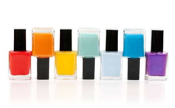 istock Group of nail polishes isolated on white 179101738