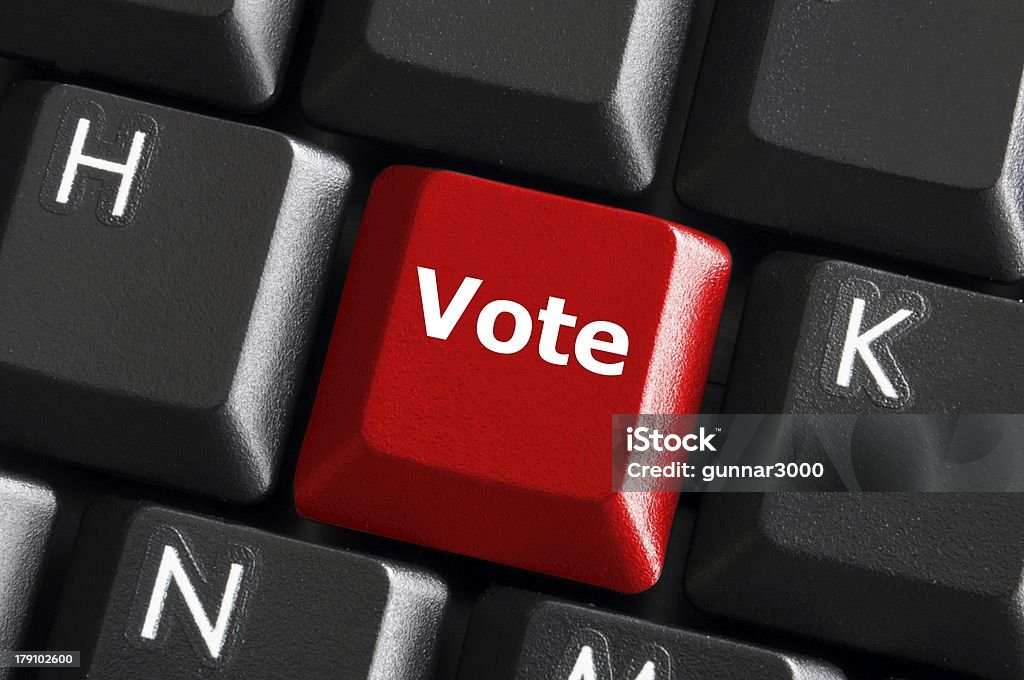 Votazione - Foto stock royalty-free di Bottone - Articoli di merceria