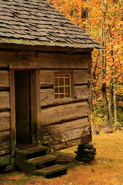 istock mountain cabin in autumn 179103319