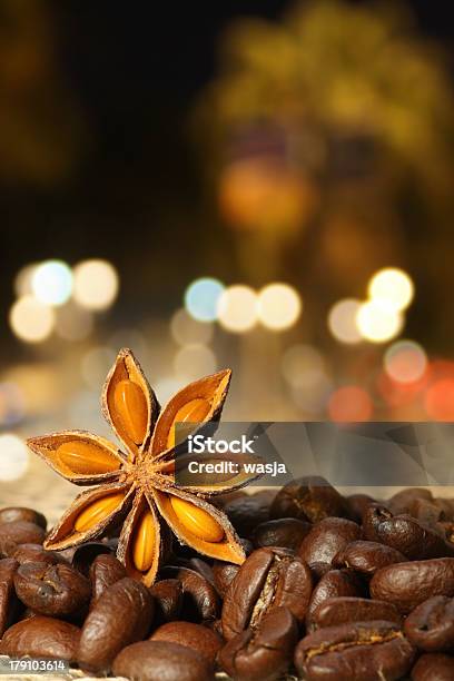 Coffee And Star Anise On Sackcloth Stock Photo - Download Image Now - Agriculture, Anise, Backgrounds