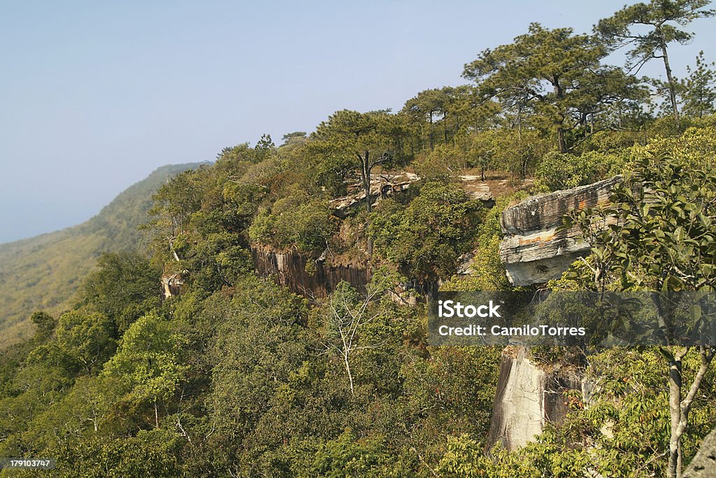 Nanoi cliff-Mesa de Phu Kradueng NP - Photo de Abrupt libre de droits
