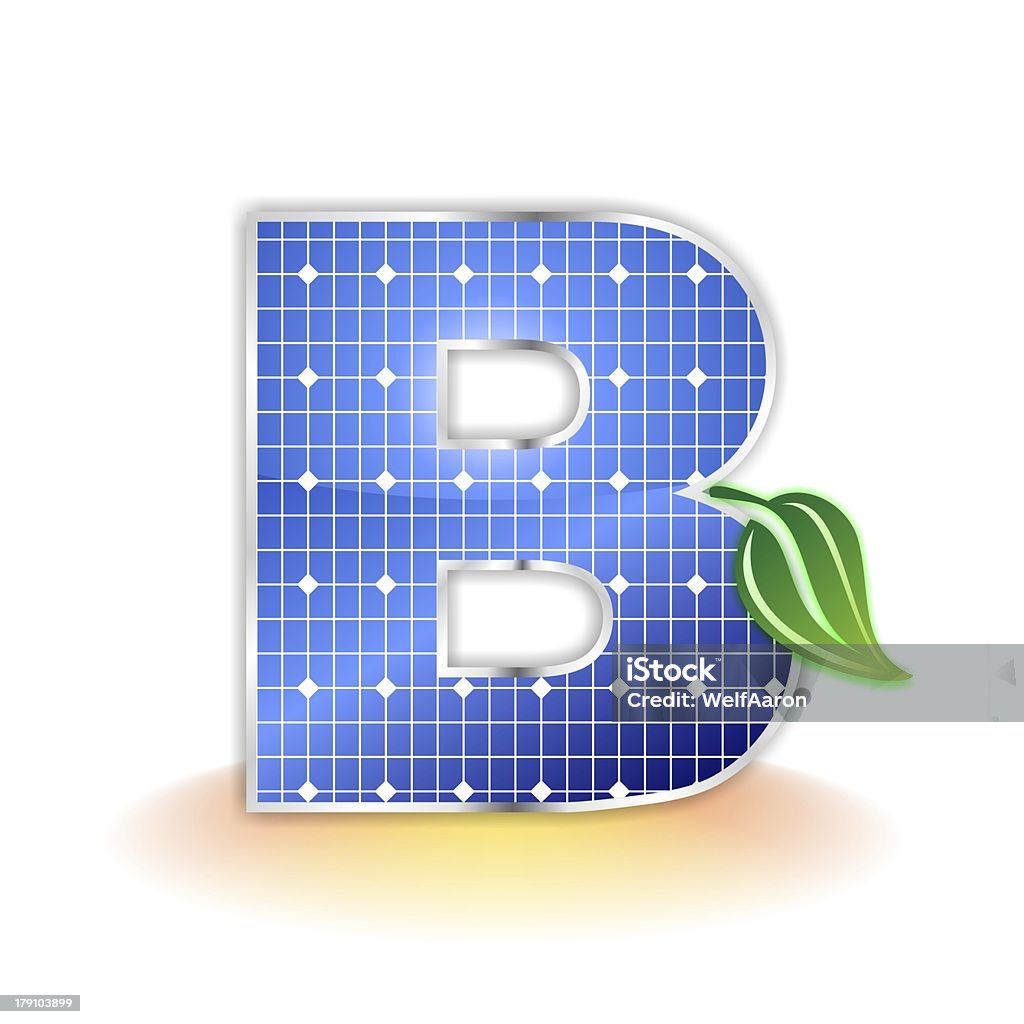 Panele słoneczne litery B - Zbiór zdjęć royalty-free (Alfabet)