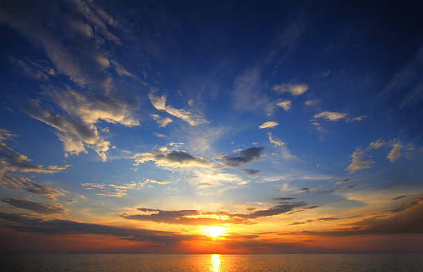 istock beautiful sunset over sea 179104172
