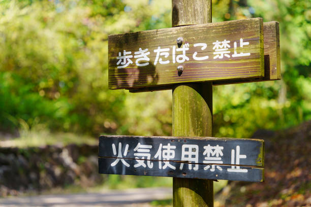 istock 'Do not smoke while walking' sign at a street 1791042428