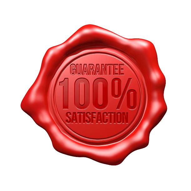 istock Red Wax Seal - 100% Guarantee Satisfaction 179104581
