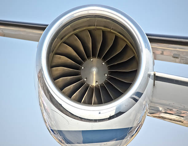 istock Closeup view of an aircraft's turbojet engine 179104906